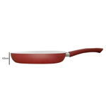 Bifera Plancha Roswell Ceramica London Con Mango 26 cm Roja