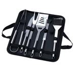 SET DE ASADO 6 PIEZAS ACERO INOX BYNOX