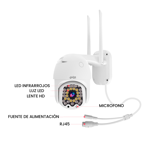 Camara Wifi Seguridad IP OverTech OV64PTZ 4MP Domo Inteligente