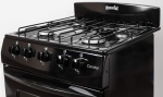 Cocina Gas Envasado ESCORIAL CANDOR S2 4 Hornallas 51 CM Negro