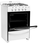 Cocina Gas Envasado ESCORIAL MASTER CLASSIC 4 Hornallas 56 CM Blanca