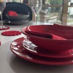 Plato Postre 19cm Unni Red Rojo Ceramica Oxford Vajilla