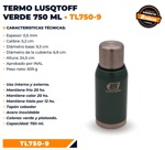 Termo Acero Inoxidable Lusqtoff 750 ml Frio Calor 20hs Verde