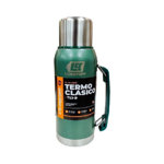 Termo 1 Litro Acero Inoxidable Lusqtoff Frio Y Calor Verde