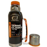 Termo Acero Inox 1 Litro Lusqtoff Negro Frio Calor Manija