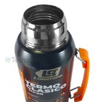 Termo Acero Inox 1 Litro Lusqtoff Negro Frio Calor Manija