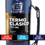 Termo Acero Inox 1 Litro Lusqtoff Azul Frio Calor Manija