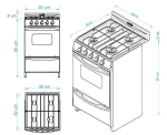 COCINA PALACE C.LX S2 51C 4 HORNALLAS GAS NATURAL  N ESCORIAL