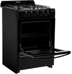 Cocina Gas Natural ESCORIAL MASTER CLASSIC 4 Hornallas 56 CM Negro