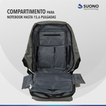 Mochila Antirrobo Impermeable Suono Puerto Usb Snac-1000