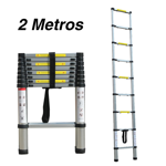 Escalera de Aluminio Telescópica 200cm Bynox