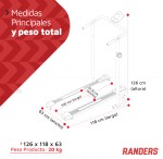 Cinta Caminadora Randers ARG-051 Magnética Monitor Elec.