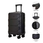 Valija Carry On Travel Tech 20 Pulgadas Color Negro