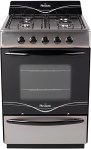 Cocina FLORENCIA 5518F Inoxidable Multigas Con 4 Hornallas