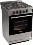 Cocina FLORENCIA 5818S 56 Cm Inox Con 4 Hornallas