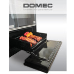 Cocina Domec CXULEAV Reflex, Multigas, 56 cms, luz, encendido, autolimpiante, ac inox, fte espejado