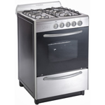 Cocina Domec CGXV, Multigas, ancho 56 cms., acero inoxidable