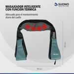 Masajeador Cervical Suono ACC0081 Relajante Muscular Con Calor