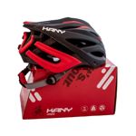 CASCO KANY ROUTE - TALLE M - MODELO H4R-RM - COLOR NEGRO Y ROJO MATE