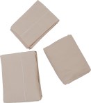 Juego de Sabanas Premium 2 1/2 Plazas Beige FP HOME