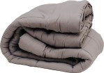 Acolchado Premium Twin Size Gris Claro FP HOME