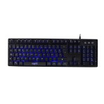 Teclado simil-mecanico gamer USB con leds RGB y 17 modos de iluminacion Nisuta NSKBG5RL Negro