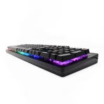 Teclado simil-mecanico gamer USB con leds RGB y 17 modos de iluminacion Nisuta NSKBG5RL Negro