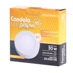 Plafon Led Redondo Base 6w Calido Candela (6830)