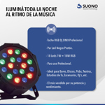 Proton 18 Led Suono Alta Luminosidad Rgb Audioritmico