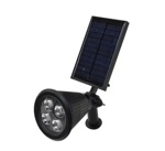 Estaca Led Solar Potente Luz 4 Led Bateria Incluida