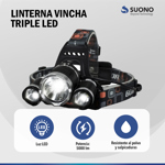 Linterna Vincha Minero Suono  Led