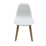 Set de 4 Sillas de Diseño Eames Blancas Patas Reforzadas