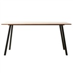 Mesa De Comedor 160 X 90 Cm Nordica Hierro Y Madera Paraíso