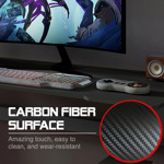 Escritorio Gamer Argomtech Ergo Z47 Acero Fibra De Carbono