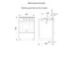 Horno Domec HXCLPRTS Multigas, Acero inoxidable, Spiedo