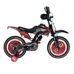 Bicicleta Infantil Rodado 16 Simil Motocross Bordo