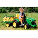 TRACTOR A BATERÍA JOHN DEERE IGOR 0047 Ground force c/  rimorchio