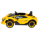 Auto Deportivo A Batería Lamborghini Usb Mp3 Control Remoto Amarillo