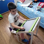 Mesa Pizarra / pizarrón Infantil Montessori + Silla De Regalo