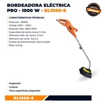 Bordeadora Electrica Jardin Pro 1000w Lusqtoff Bl1000-8