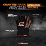 Guantes Alta Temperatura Lusqtoff 400 ºc Largos Protección