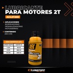 Aceite lubricante 2 Tiempos Para Motores mezcla 2 T 200cm3