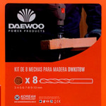 Kit De 8 Mechas Daewoo Dwkit8w Para Madera Tamaños 3 Al 10