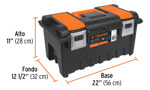 Caja De Herramientas Truper Cha-22s 56cm Con Compartimentos