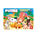 Puzzle Animales De La Granja 48 Piezas - Gato Garabato