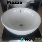 Bacha Apoyo Piazza A013 Redonda 42cm Diámetro Porcelana