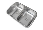 Pileta Bacha Cocina Doble Acero Inox 56 x 37 x 13 DH56