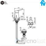 Griferia Bidet Con Transferencia Fv Compacta 0189/m4 Cromo