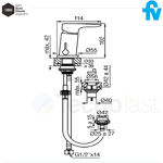 Grifería Bidet Fv Jana Monocomando Transferencia Baño 189/M1