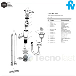 Grifería Bidet Fv Jana Monocomando Transferencia Baño 189/M1